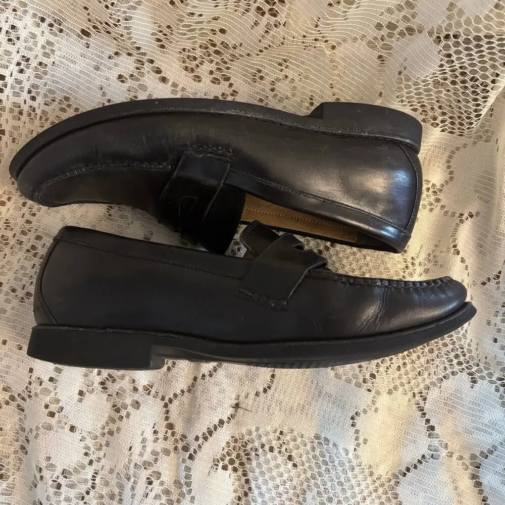 Johnston & Murphy Ainsworth Men's US 8.5 W Sheepskin Leather Penny Loafers Shoes